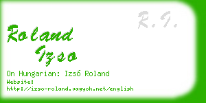 roland izso business card